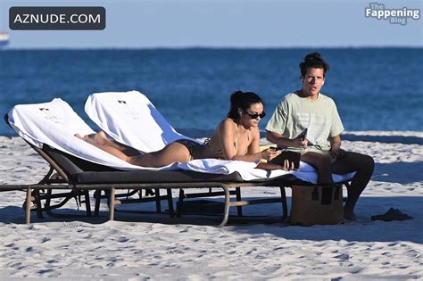 Camila Mendes Stuns In Miami Beach In A Sexy Bikini Shoot AZNude