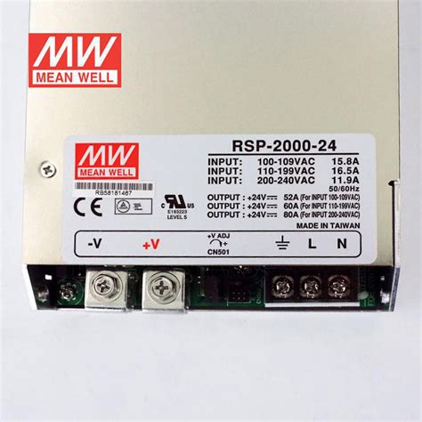 Mean Well RSP 2000 24 DC24V 2000Watt 83 5A UL Certification AC110 220