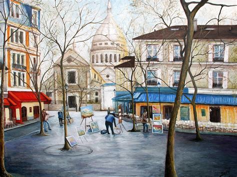 Montmartre Place Du Tertre Paris