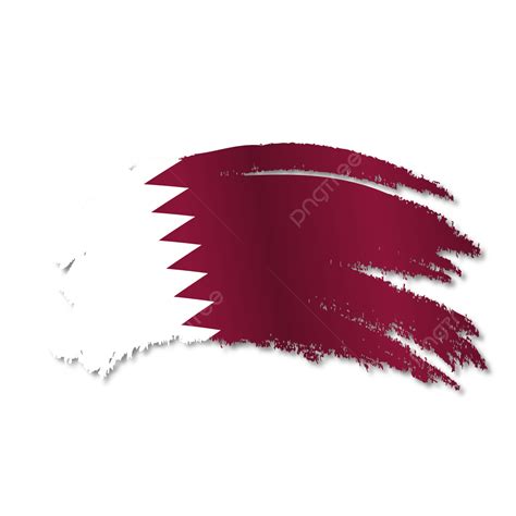 Qatar Flag Vector Illustration Qatar Flag Qatar Flag Png And Vector