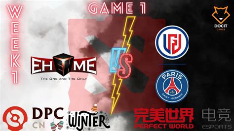 Psg Lgd Vs Ehome Bo Game Division Dpc China Winter Tour