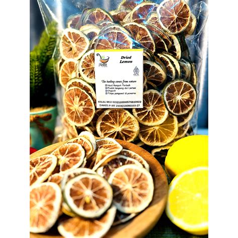 Jual Lemon Kering Iris 100 Gram Dried Lemon Slice Rempah Bu Risma