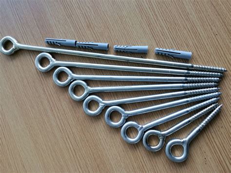 Scaffolding Restraint Screw Anchor Eye Bolts Fixings Mm And Ring