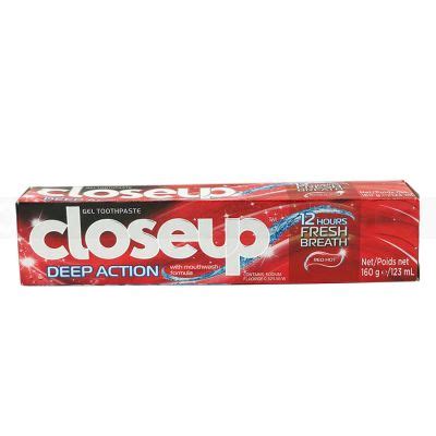 Wholesale Closeup Deep Action Red Hot ToothPaste 160g