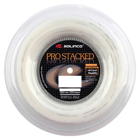 Solinco Pro Stacked Mm White M Reel Stringers World