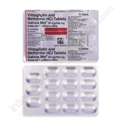 Buy Vildagliptin Metformin 50mg 500mg Tablets At Low Price IDM