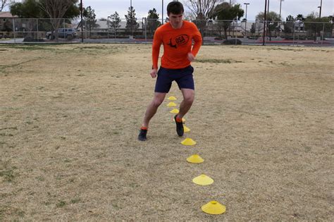 Football Shuffle Exercise