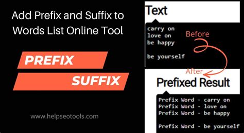 Add Prefix And Suffix Online To Multiple List At Once Click Tool