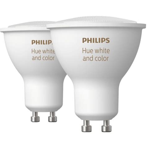 Philips Hue White And Color Ambiance 43w Gu10 2 Pak Elgiganten