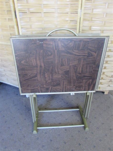 Lot Detail Vintage Tv Trays