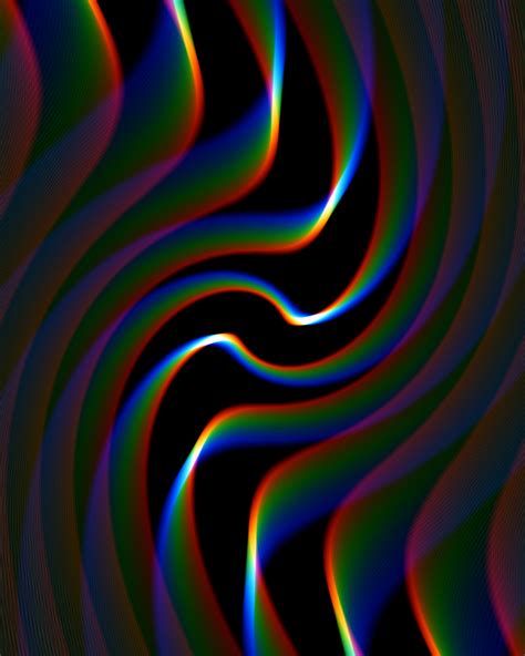Download Rainbow Waves Art Royalty Free Stock Illustration Image