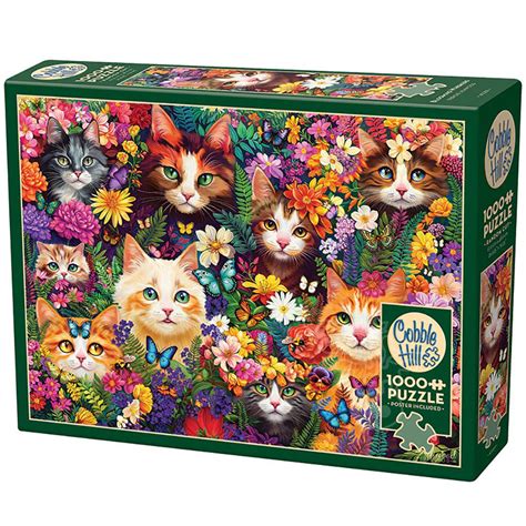 Cobble Hill Blooming Whiskers Puzzle 1000pcs Puzzles Canada