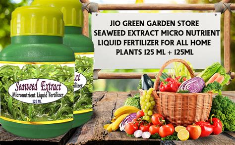 Jio Green Garden Store Seaweed Extract Micro Nutrient Liquid Fertilizer For All Home Plants 125