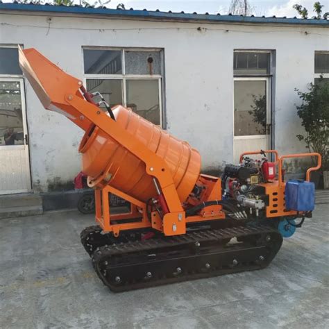 Mini Crawler Type Cement Concrete Mixer Mortar Mixing Machine Tracked