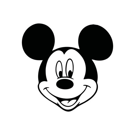 Mickey Mouse Face Svg Mickey Mouse Svg Descarga Instantánea Etsy España