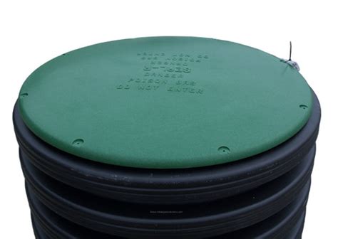 36" Plastic Septic Riser Cover (Green) - The Drainage Products Store