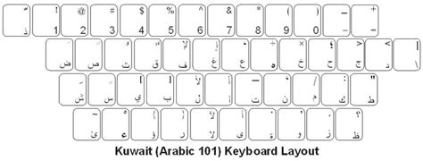 Kuwait (Arabic 101) Keyboard Labels - DSI-Keyboards.com