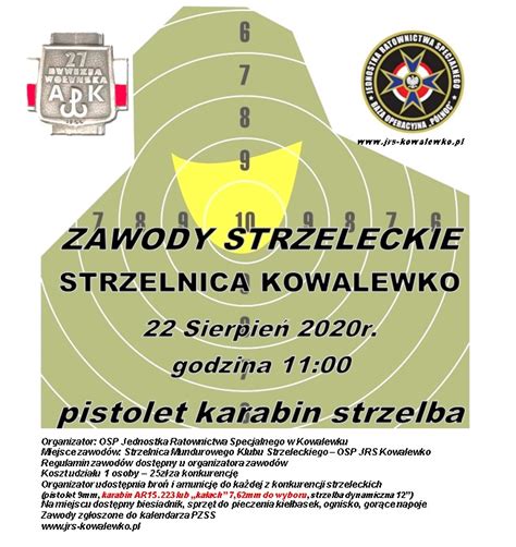 Zawody Strzeleckie w Kowalewku 22 sierpień 2020 Kcynia info