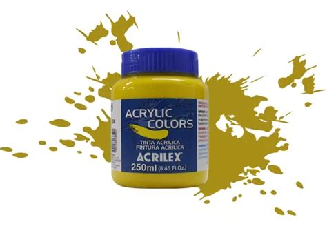 Tinta Acr Lica Acrylic Colors Acrilex Ml Cor Amarelo Cadmio