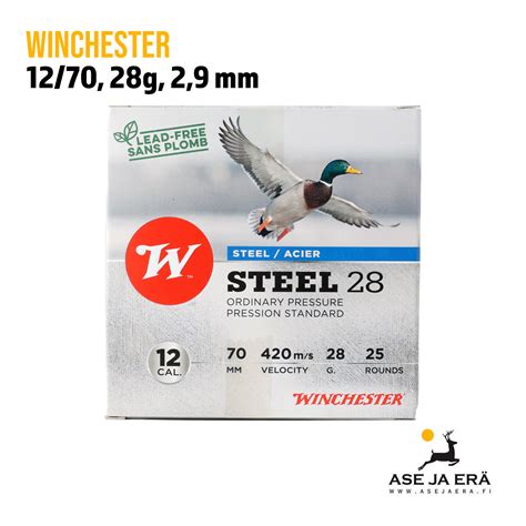 Winchester Steel 12 70 28g Haulikonpatruuna Asejaera Fi Verkkokauppa