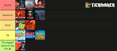 Vr Games Tier List Community Rankings TierMaker