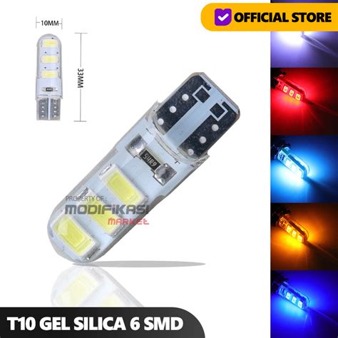 Jual T10 Gel Jelly Lampu Led Senja Sein Plat Universal Shopee Indonesia