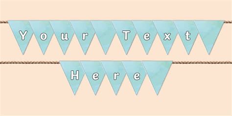 Editable Mint Bunting Teacher Made Twinkl