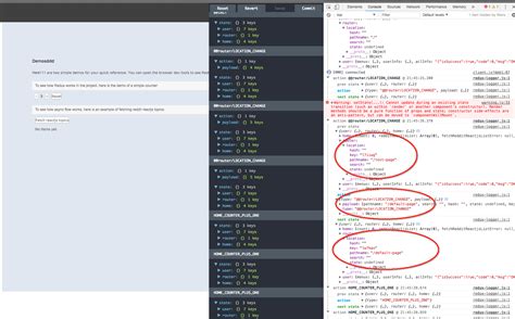 With React Router X And React Router Redux The Devtools Can Not