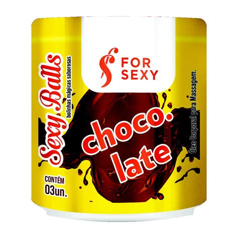 Bolinha Explosiva Beijável 3 Unidades Sexy Balls Chocolate FOR SEXY Lust of Love Sex