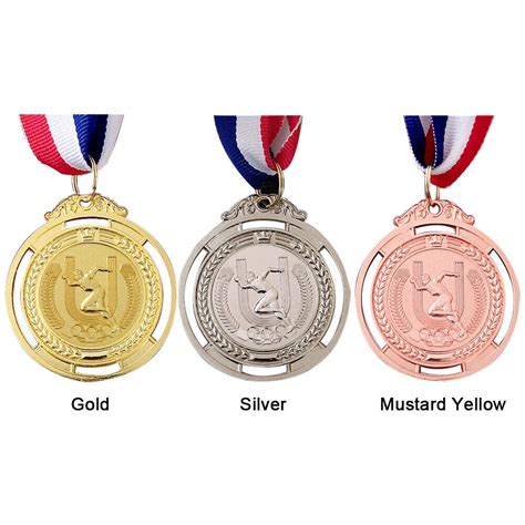 3pcs 1st 2nd 3rd Award Medals 2 Inch Gold Silver Bronze Prizes Running