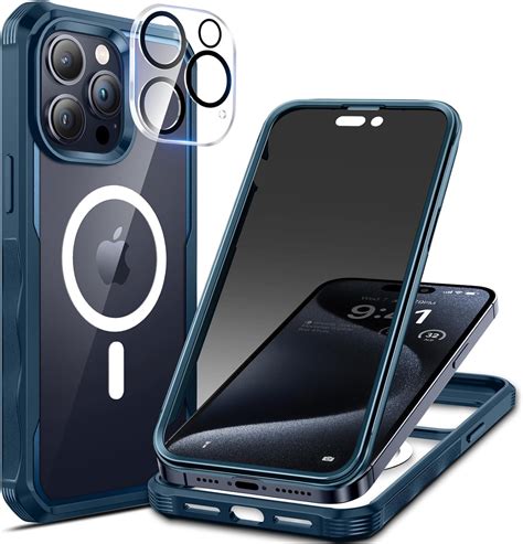 Seacosmo Magnetic Iphone Pro Max Case With Privacy Screen Protector