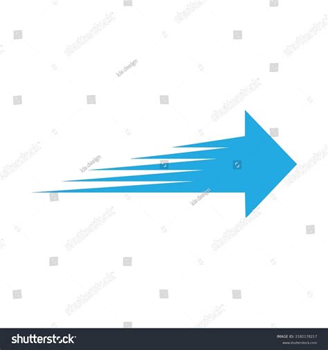 Faster Arrow Logo Vektor Template Stock Vector Royalty Free