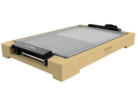 Tasty Grill 2000 Bamboo MixStone Plancha eléctrica cocina 2000 W Cecotec