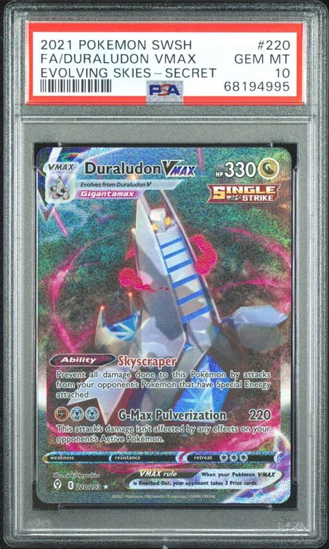 Pokemon Evolving Skies Full Art Duraludon Vmax Alternate Art