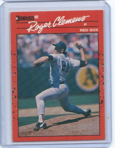 Roger Clemens Donruss No Leaf Inc Ebay