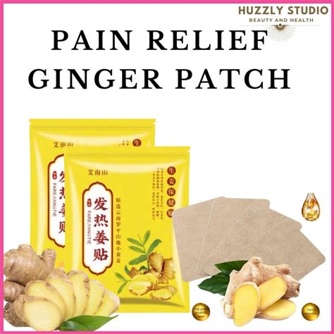 Ginger Patch Pain Relief Original Herbal Ginger Patch Pain Reliever