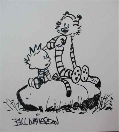 Bill Watterson Calvin And Hobbes Original Estate Found Etsy Calvin