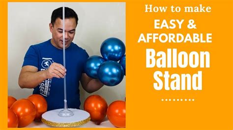 DIY Easy and Affordable Balloon Stand/Dollar Tree Balloon Stand/How to ...