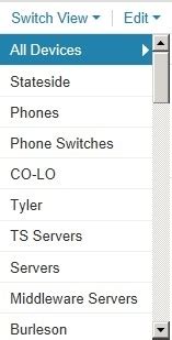 change  sort order   device list spiceworks