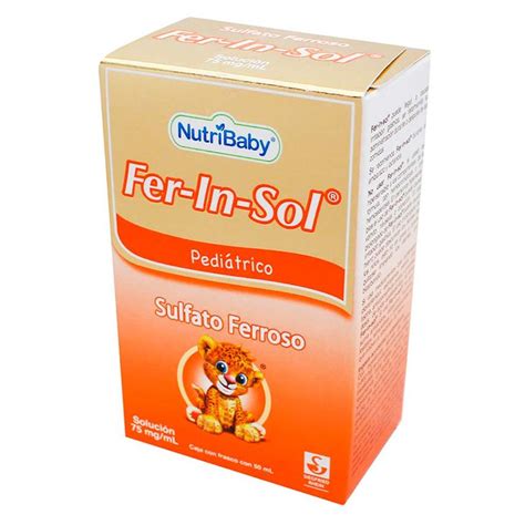 Solución Pediátrica Fer In Sol Frasco Con 50ml Chedraui