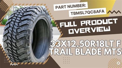 33x12 50r18 Atturo Trail Blade MTS 12 Ply Tire Info Sku TBMSL7QC8AFA