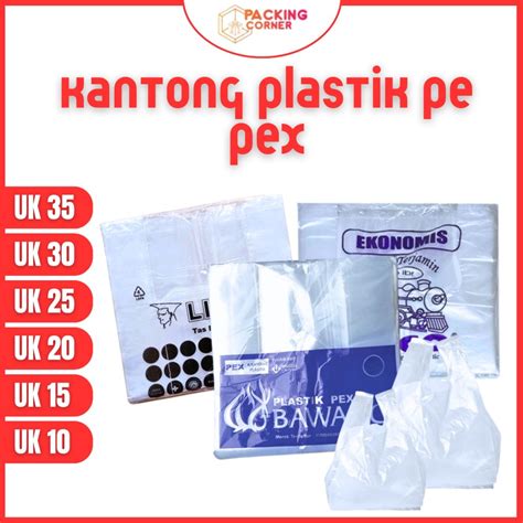 Jual Kantong Plastik Kresek HDPE HD PEX Bening 10 15 20 25 30 35