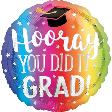 Shop For Congrats Grad You Did It Square Foil Balloon 18in 18 Inch