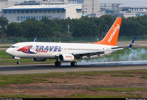 OK TVT Travel Service Boeing 737 86N WL Photo By Tang Minxin ID