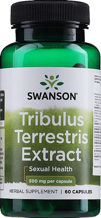 Swanson Tribulus Terrestris Extract Sexual Health Complemento