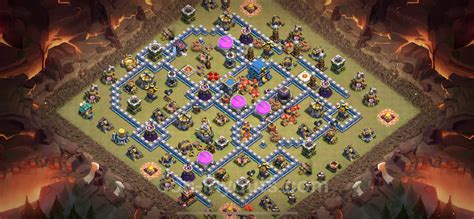 Best Anti 3 Stars War Base Th12 With Link Anti Air Electro Dragon Town Hall Level 12 Cwl