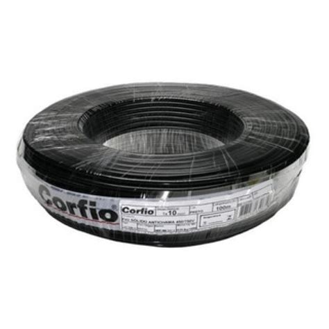 Cabo Flexível 450 750V 6 00MM Rolo Preto Corfio ocp 0028 Metta