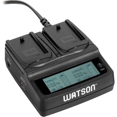 Watson Duo Lcd Battery Charger For Sony Np Fw Dx B H