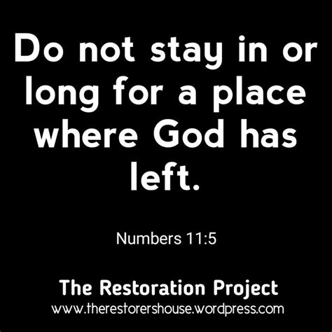 Move With God God Quotes Restoration