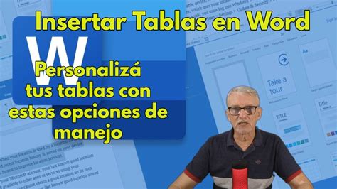 Cómo Insertar y Personalizar Tablas en Word YouTube